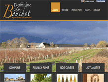 Tablet Screenshot of domaine-du-bouchot.com